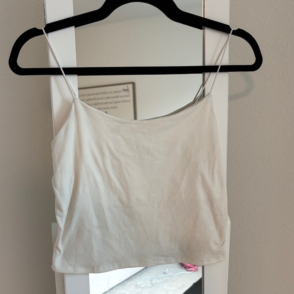 Gaze Cream Camisole crop Top